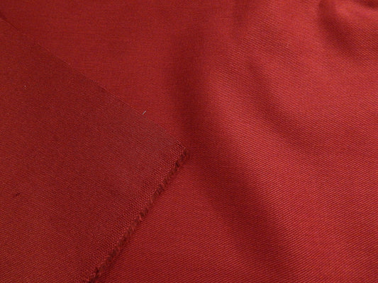 Burgundy Brushed Bull Denim