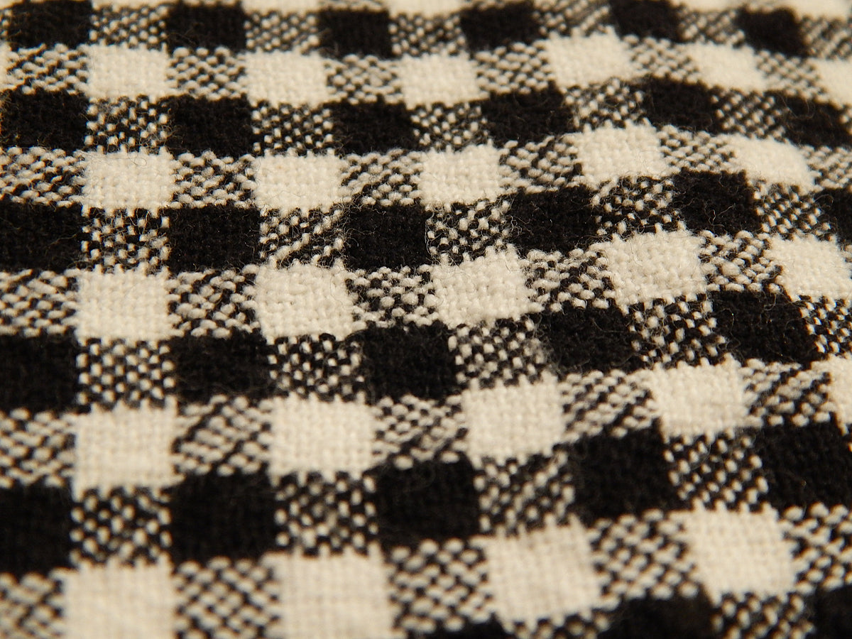 100% Organic Cotton Black and Natural 1/4" Gingham - Telio