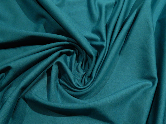 teal blue green cotton spandex jersey knit perla knit telio
