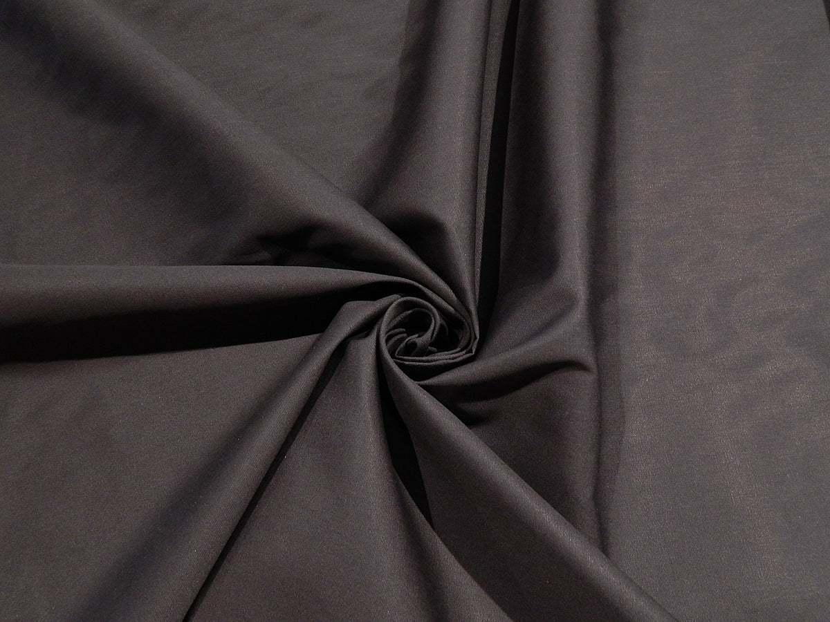 dark navy blue cotton polyester poplin stain resistant crease resistant fabric