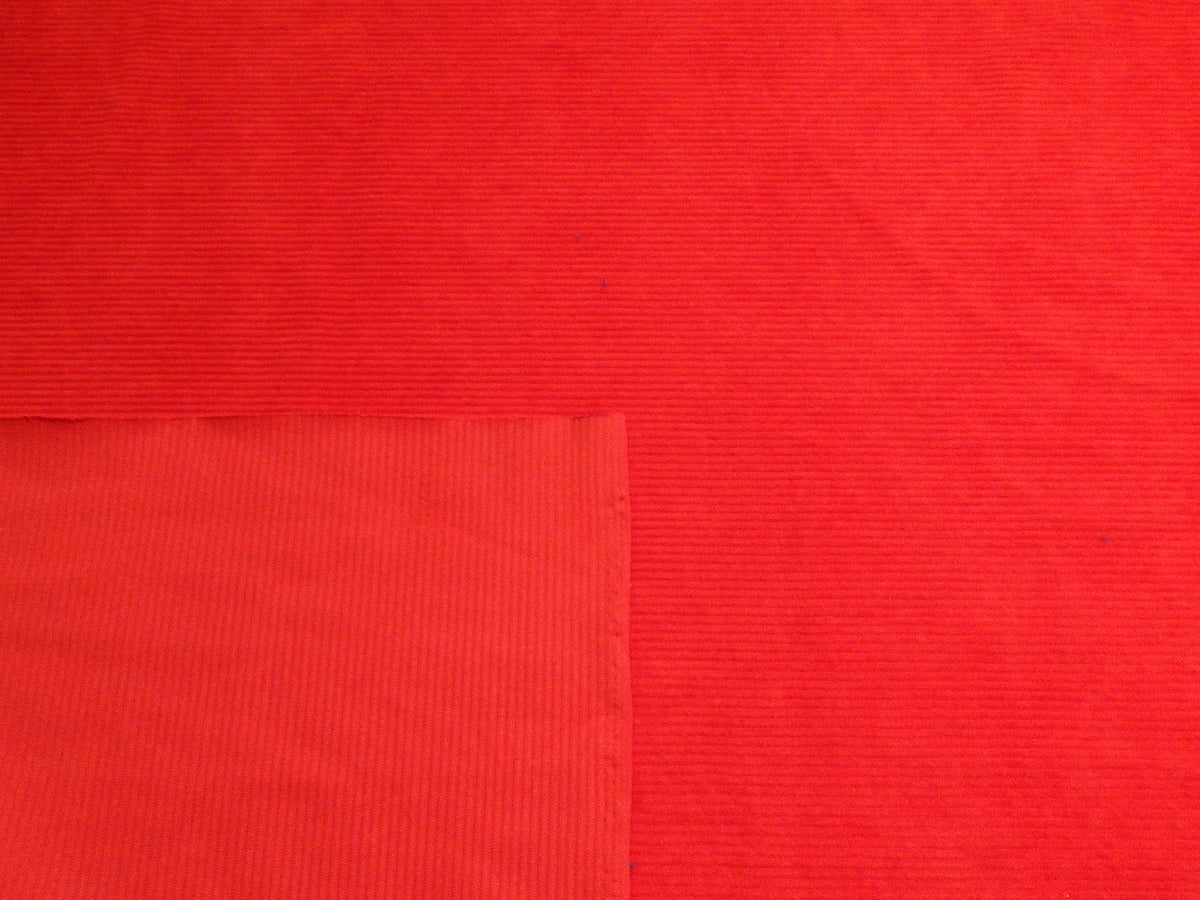 Red Stretch Corduroy