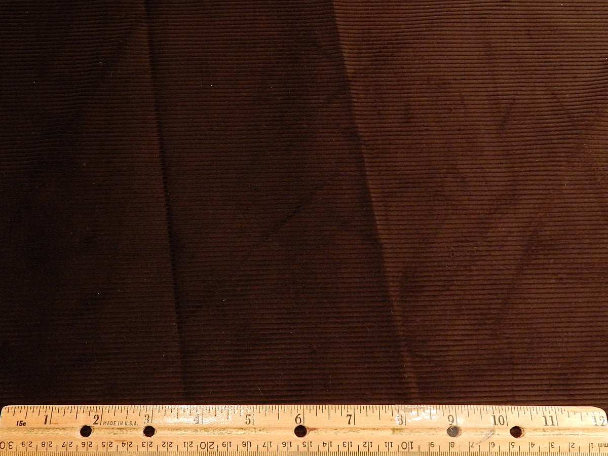 Dark Brown Cotton Corduroy