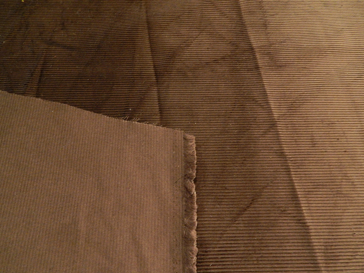 Dark Brown Cotton Corduroy