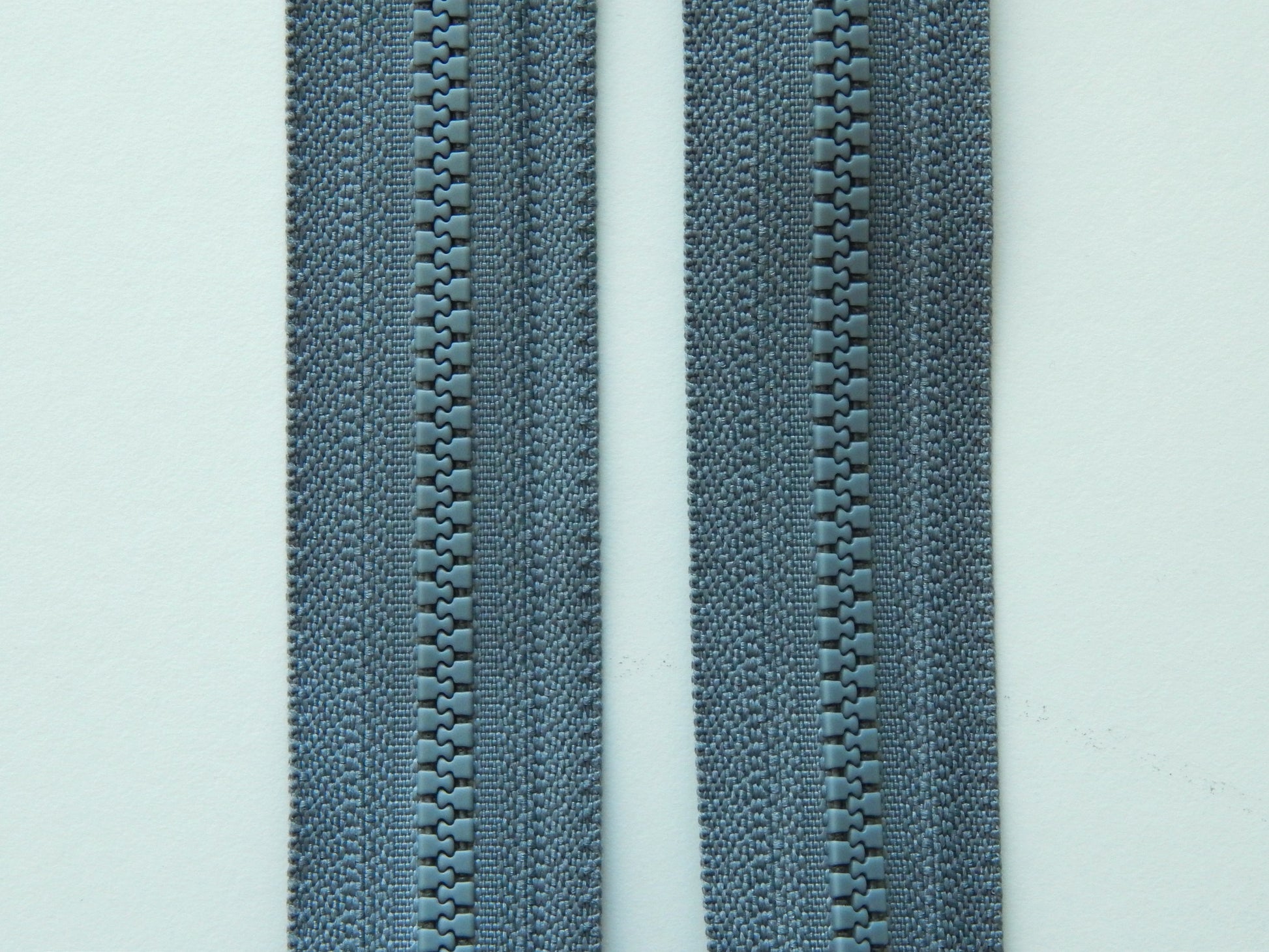 dark grey plastic zipper