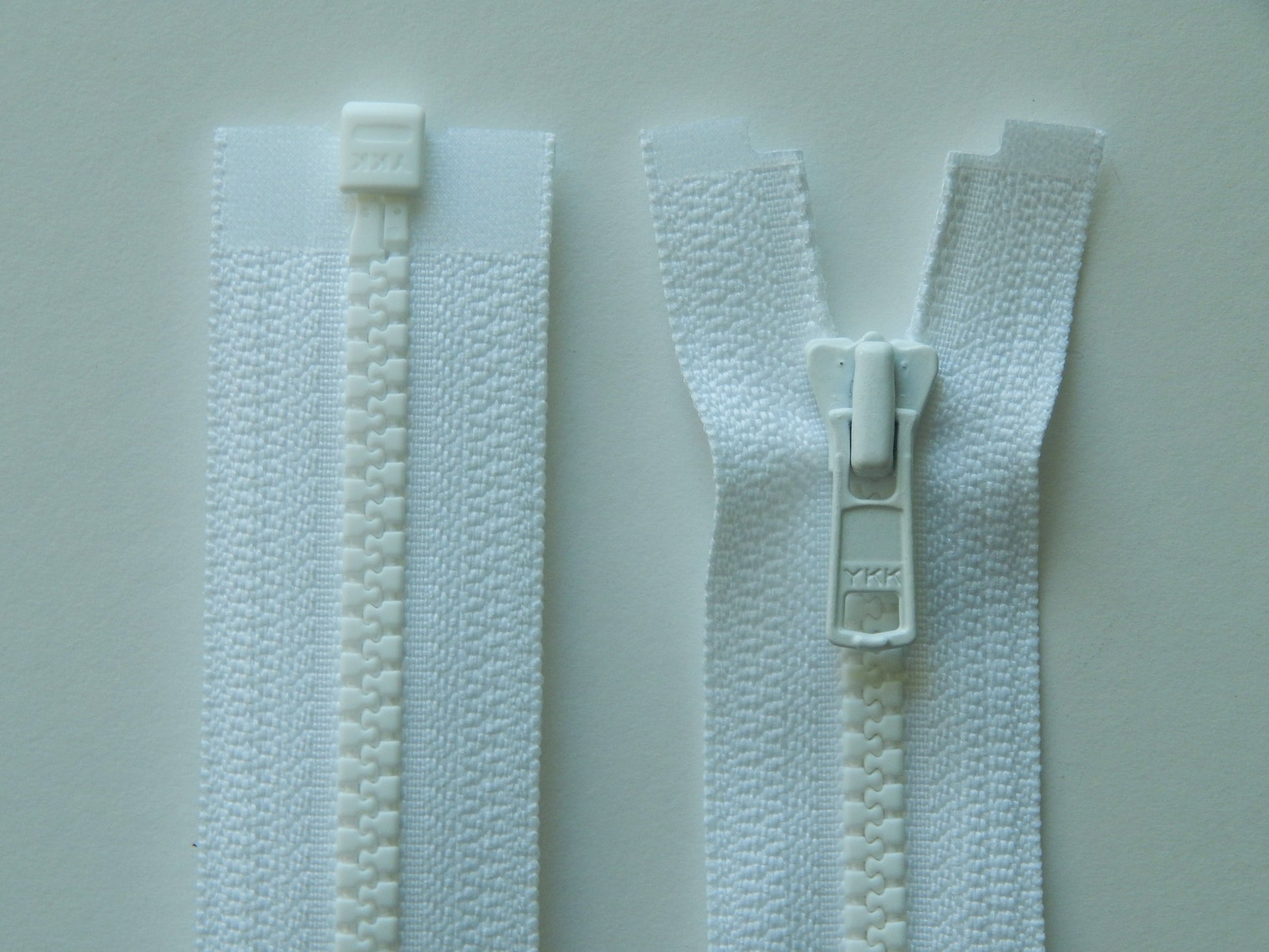 white sport jacket zipper