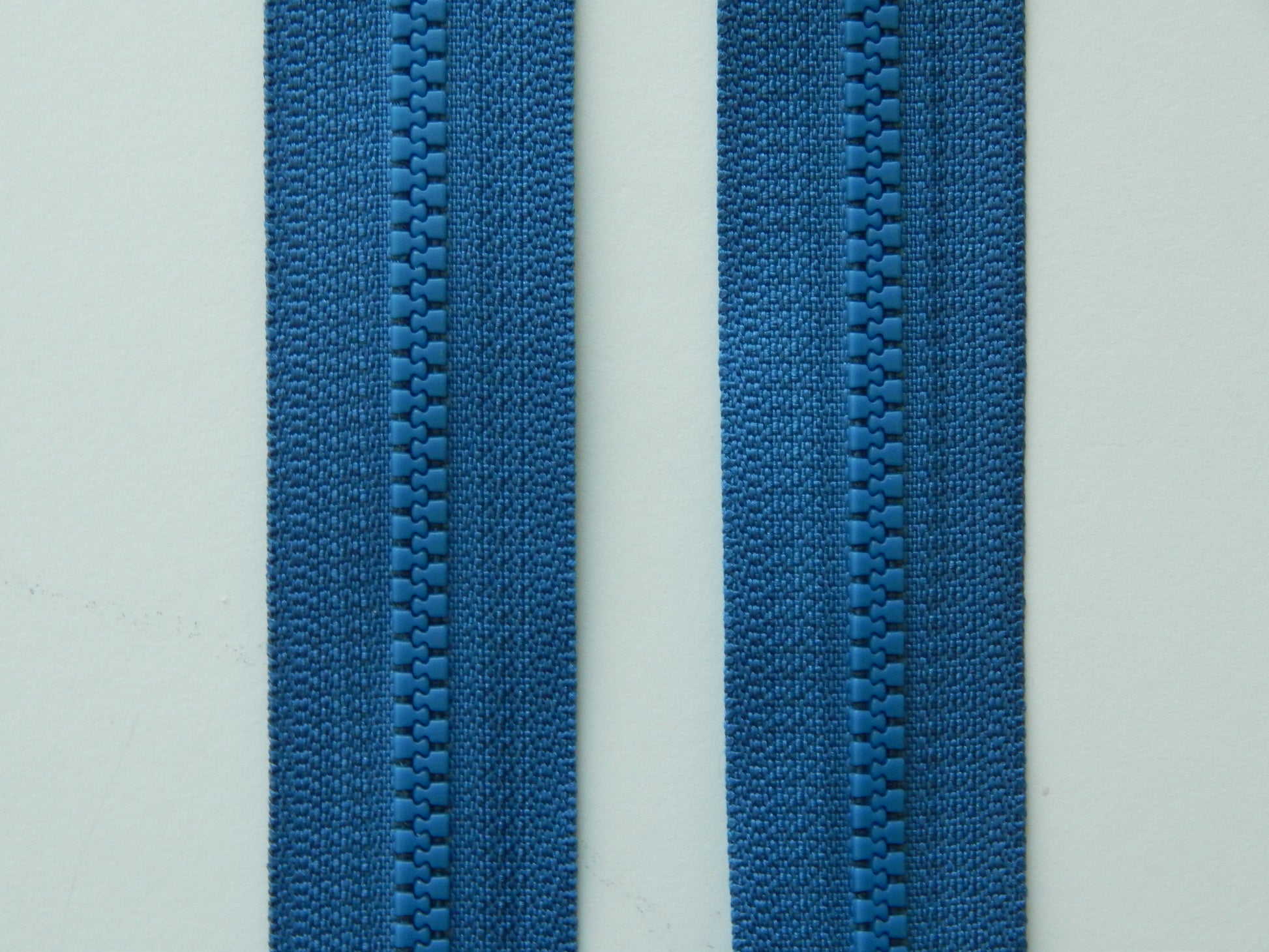 denim blue plastic zipper