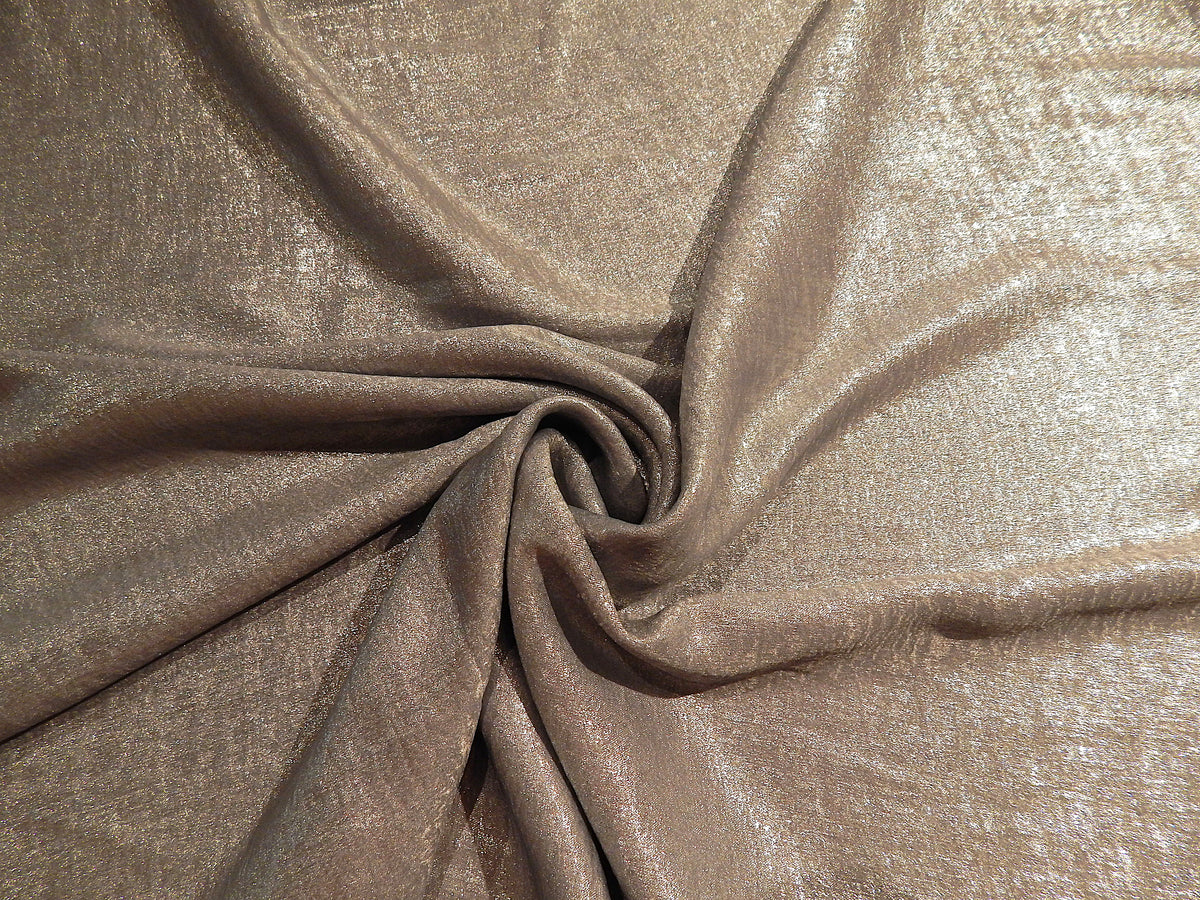 light silver charcoal metallic foil lame nonstretch fabric telio