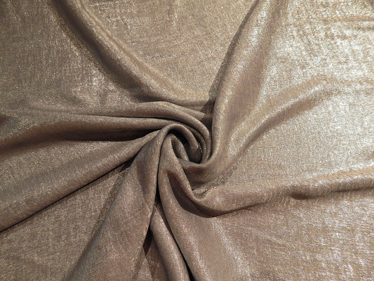 light silver charcoal metallic foil lame nonstretch fabric telio