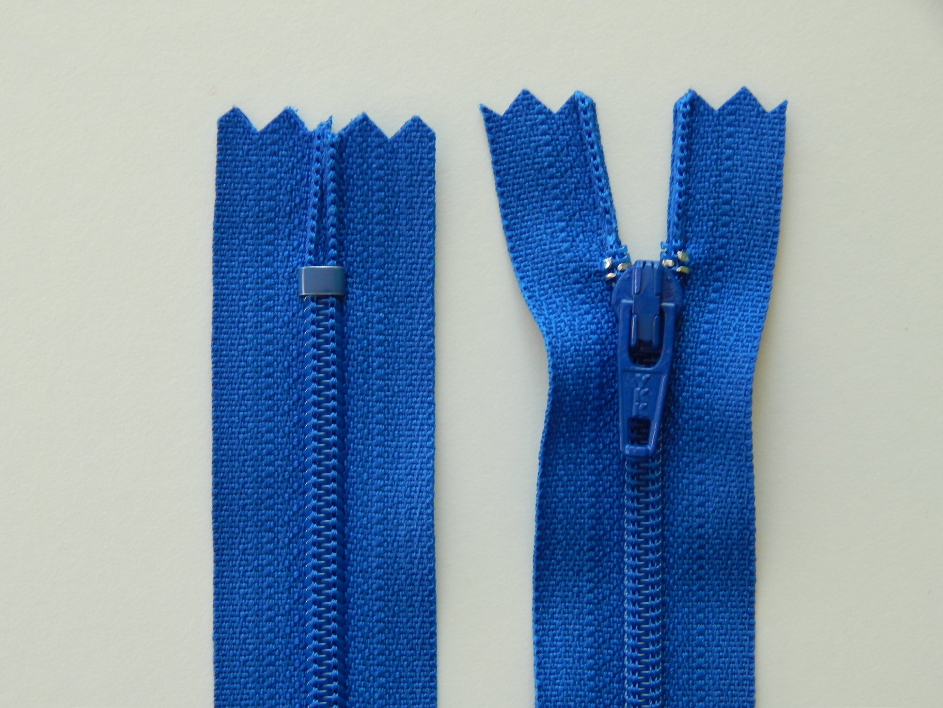 cobalt blue nylon zipper
