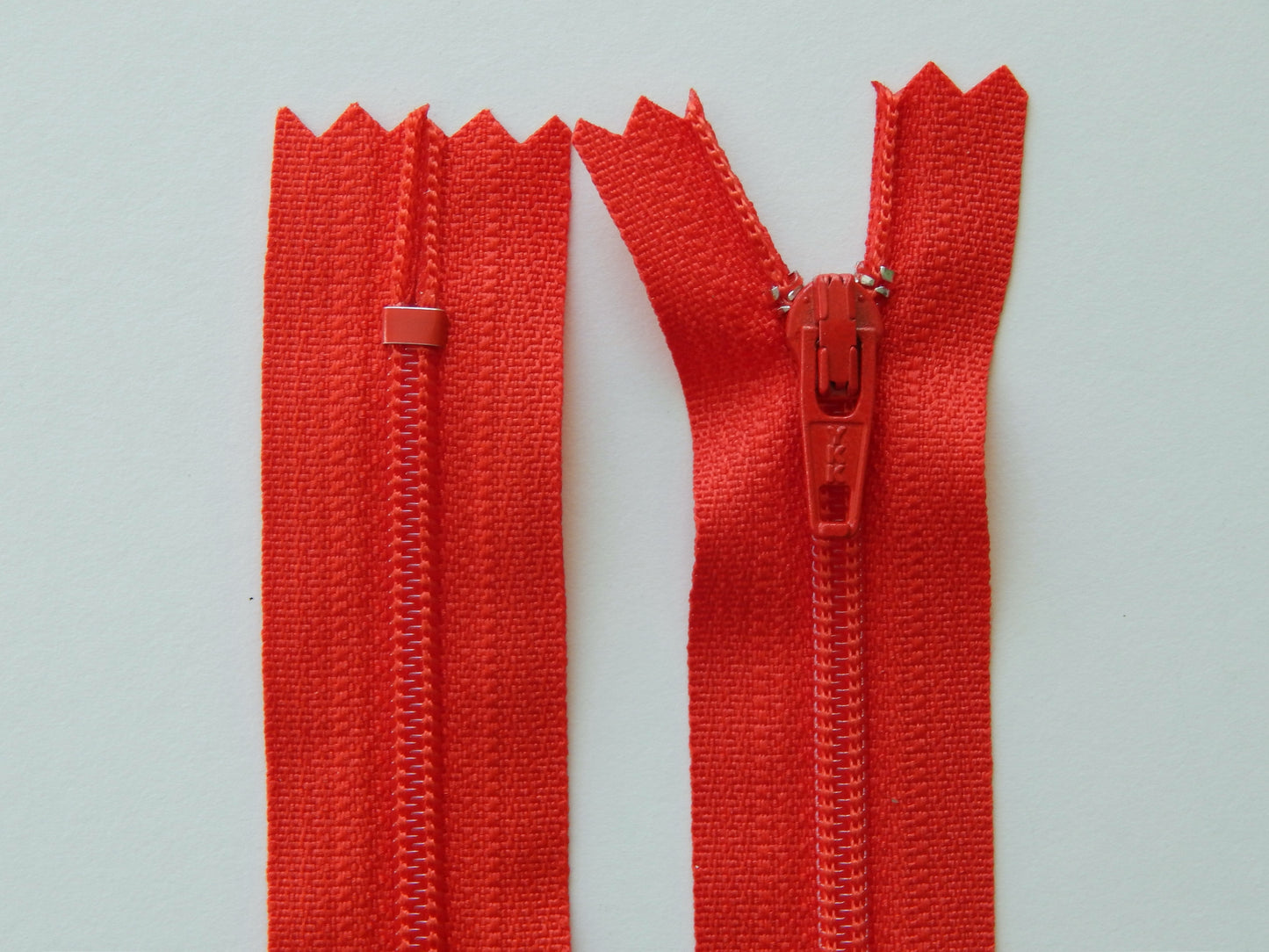 hot red nylon dress zipper