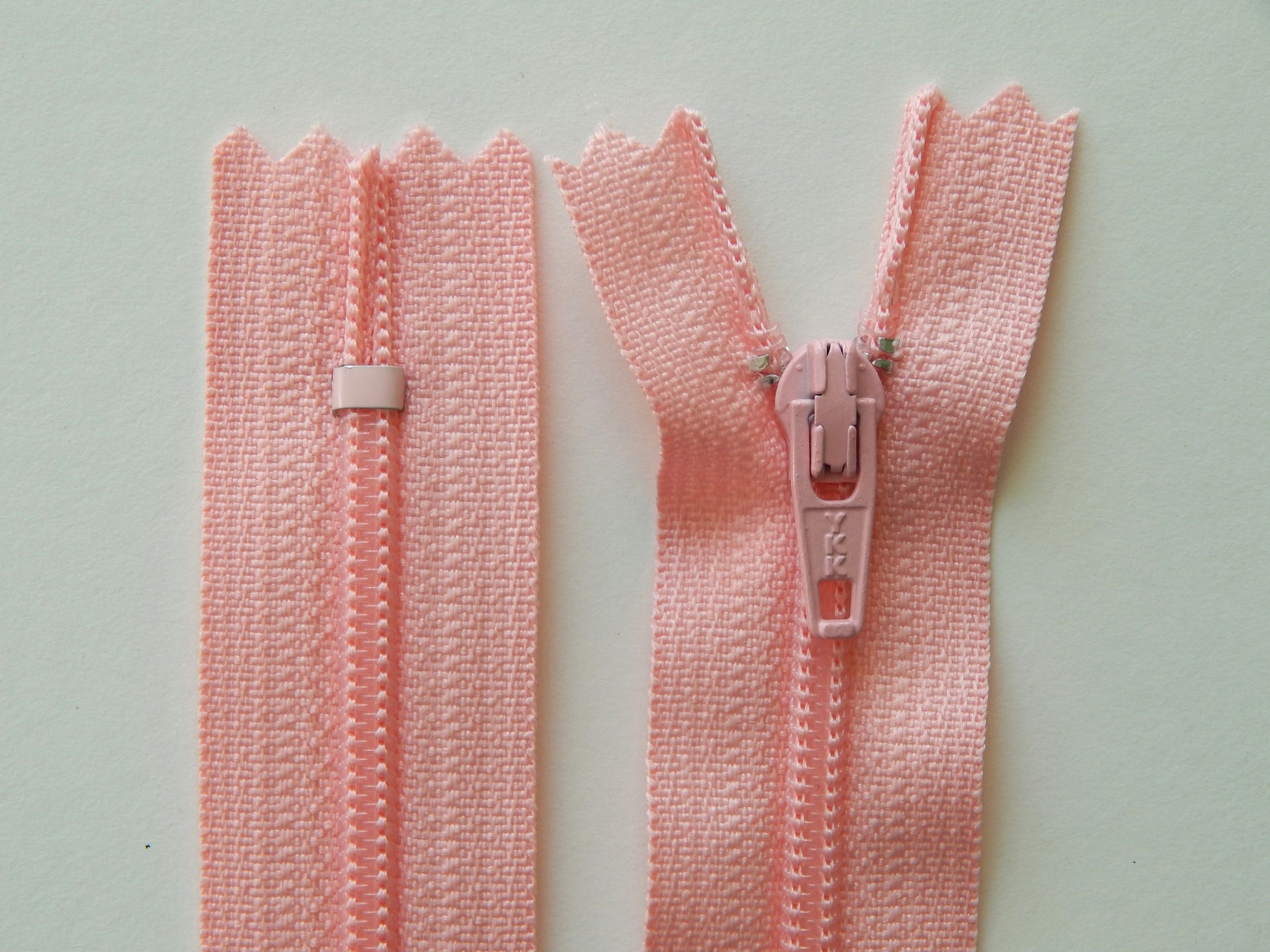 light pink nylon dress zipper