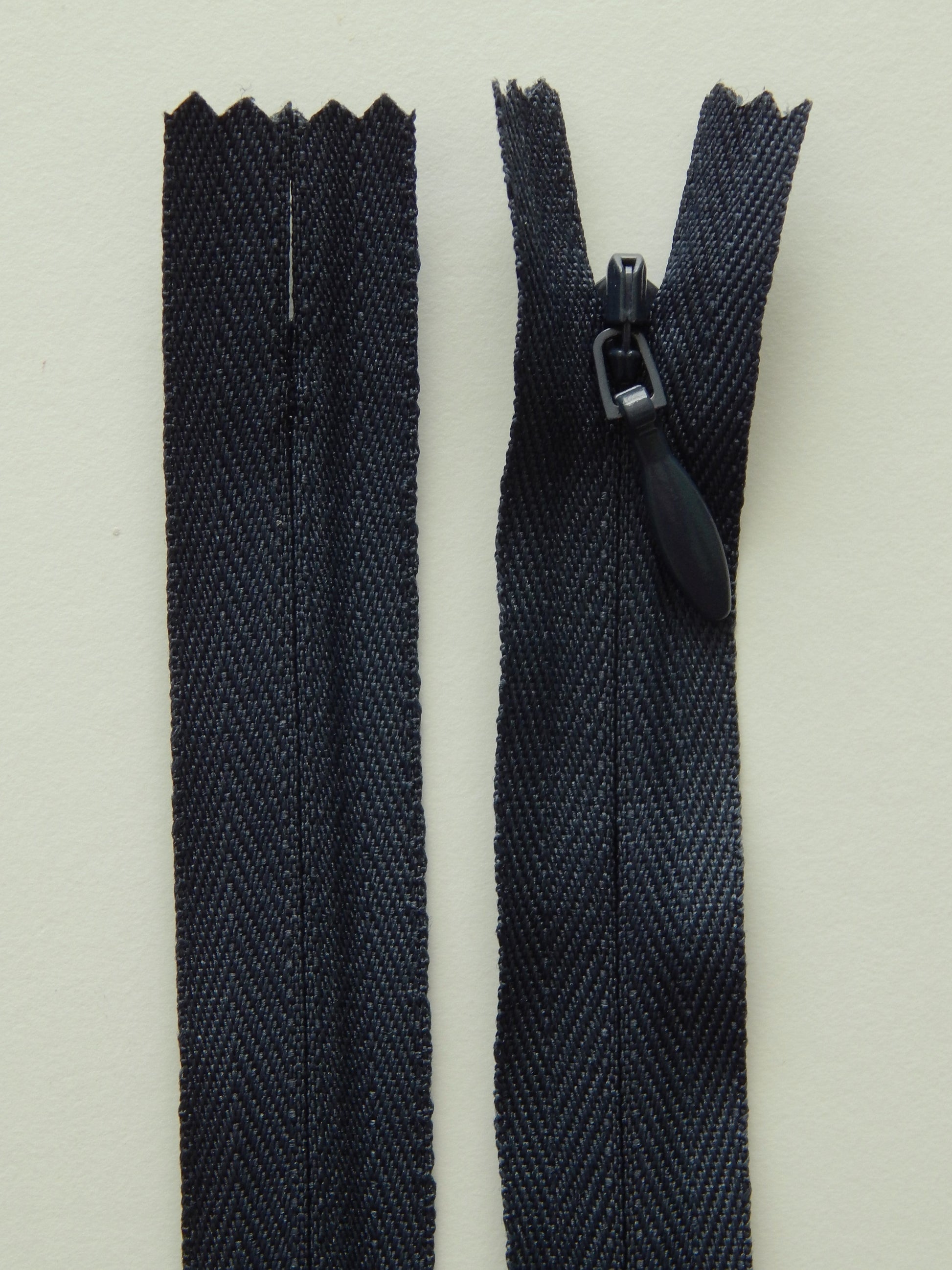 navy invisible zipper