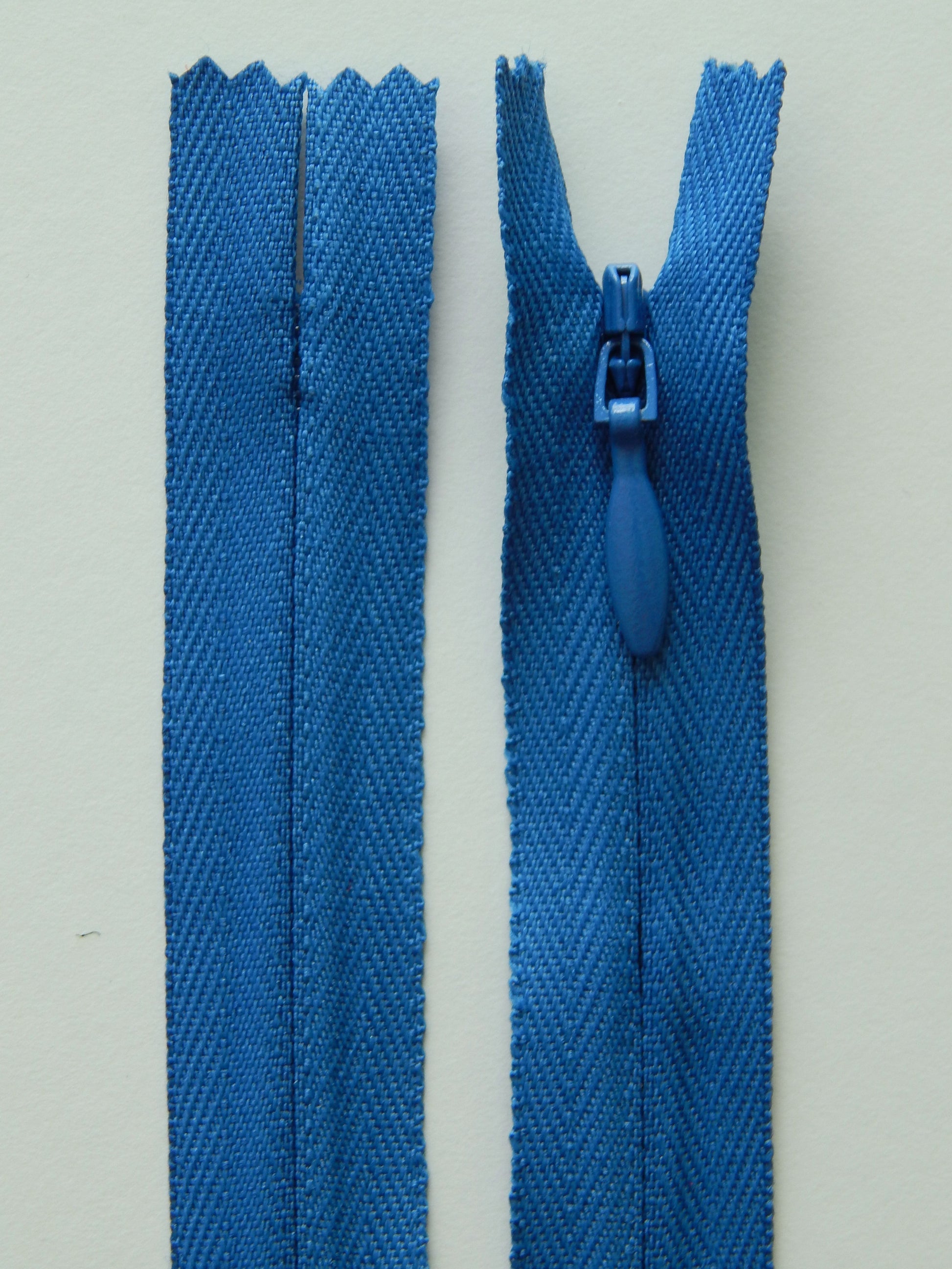 medium blue invisible zipper