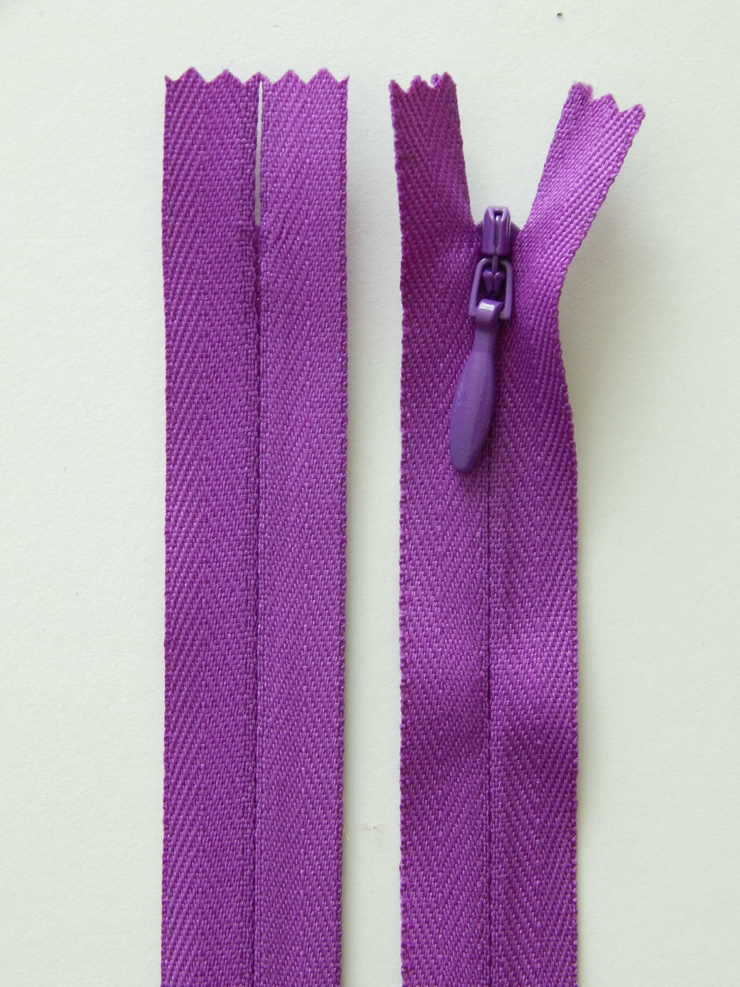 purple invisible zipper