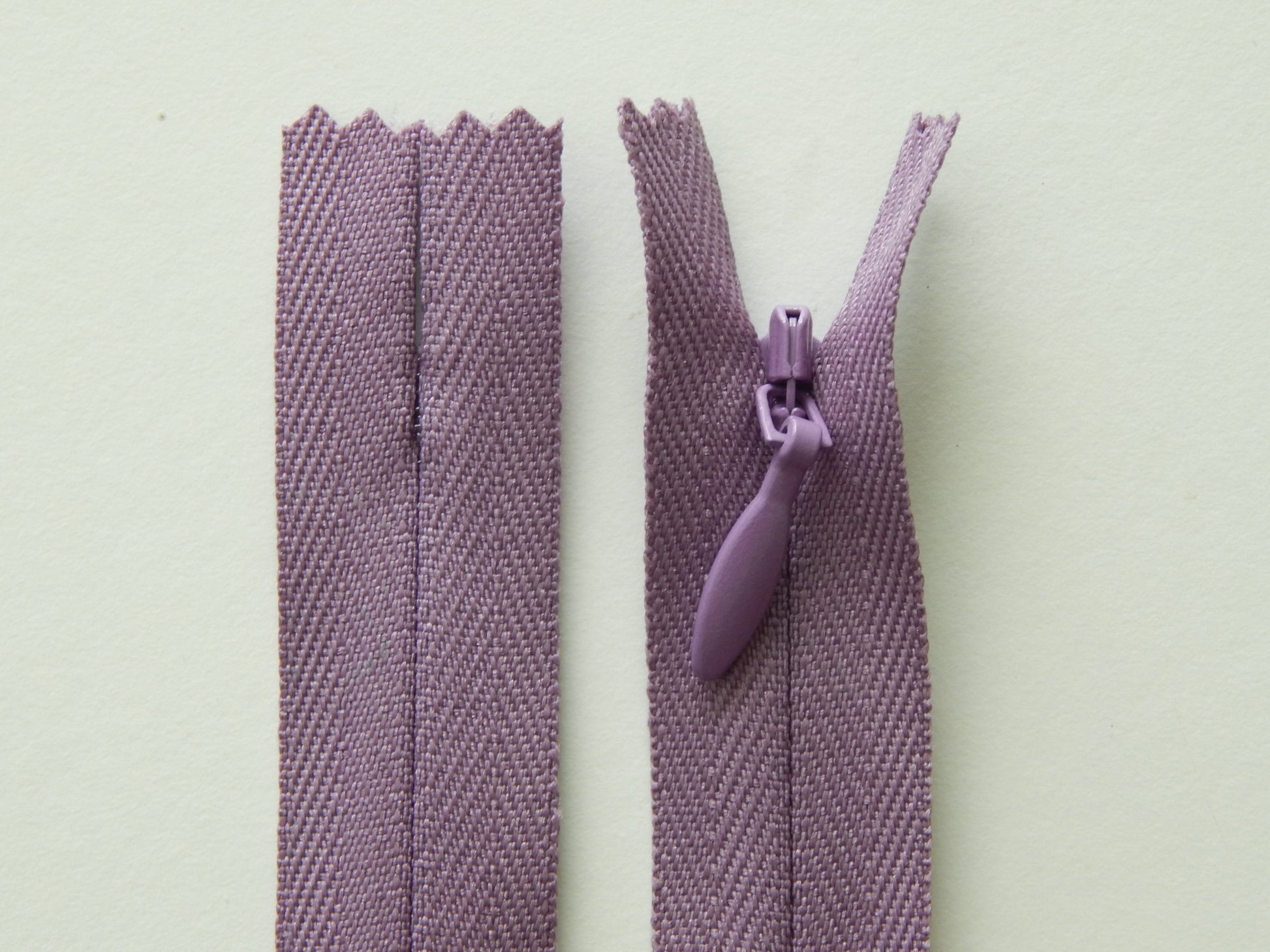 lavender concealed zipper