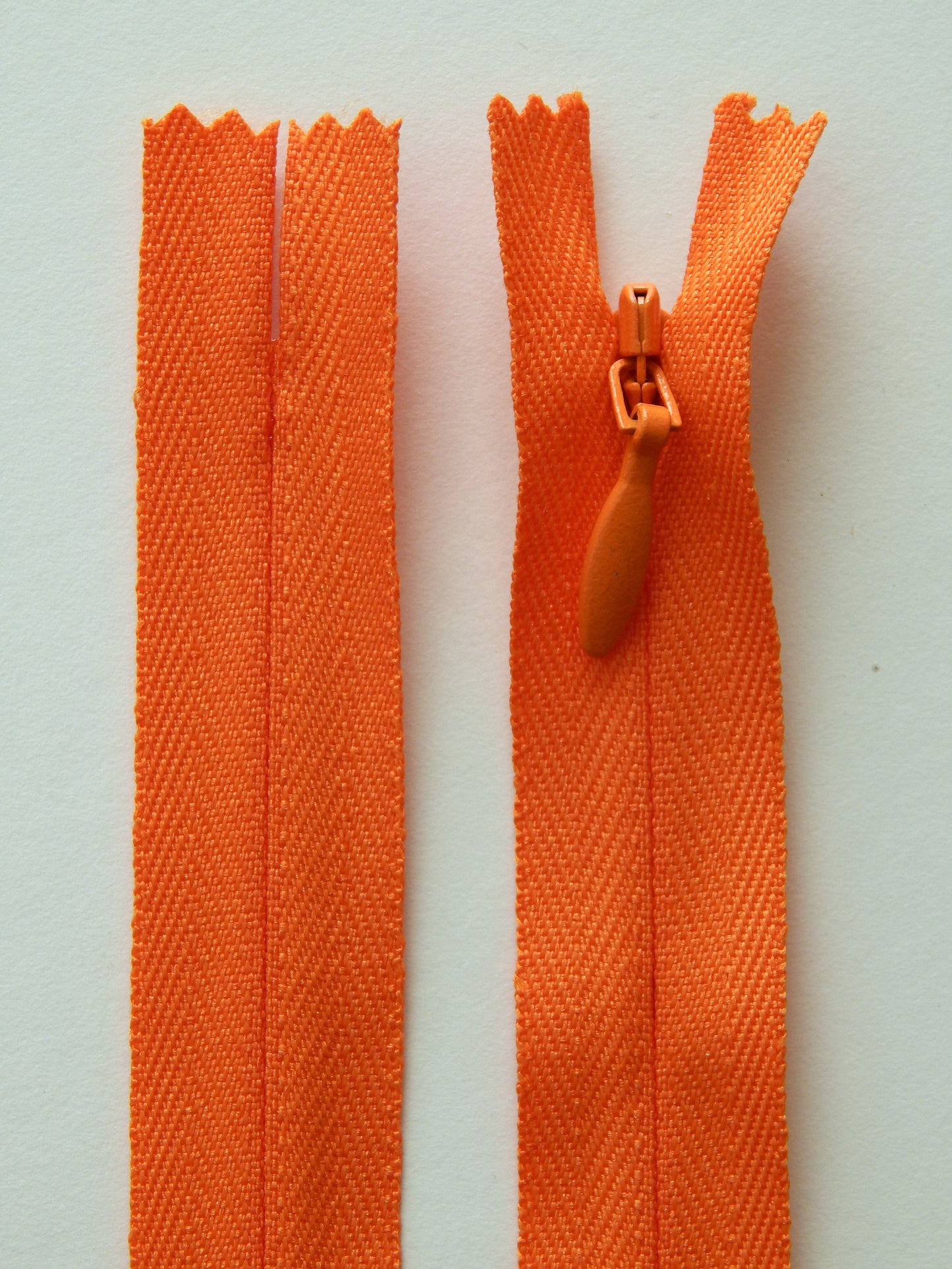 orange invisible zipper