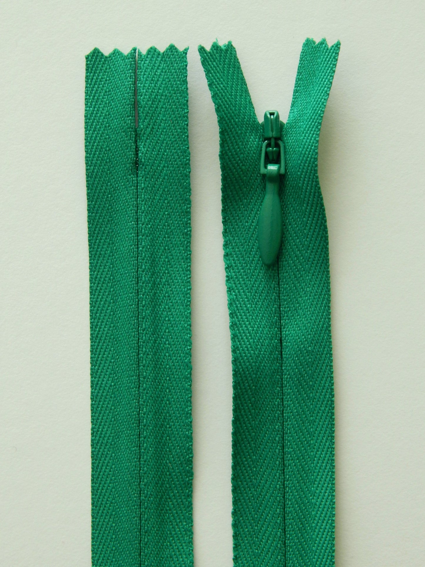 sea green invisible zipper