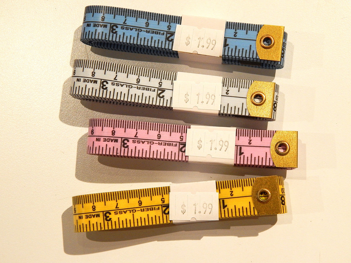 Tape Measure - Yellow, Pink, White, & Blue
