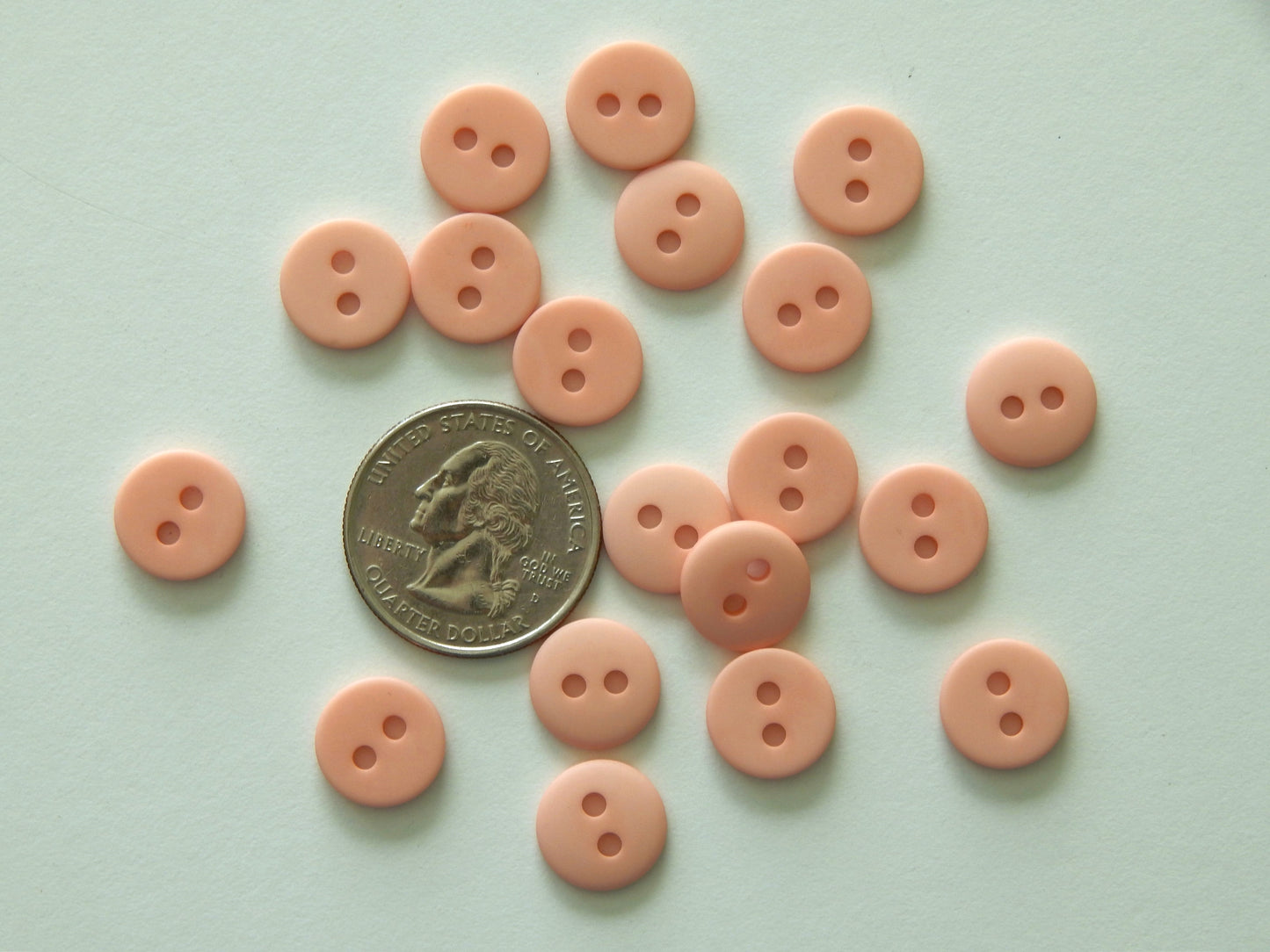 peach polyester cuff buttons