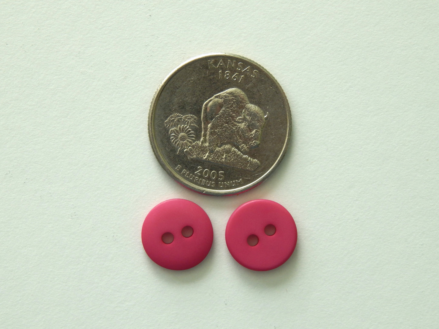 pink craft buttons