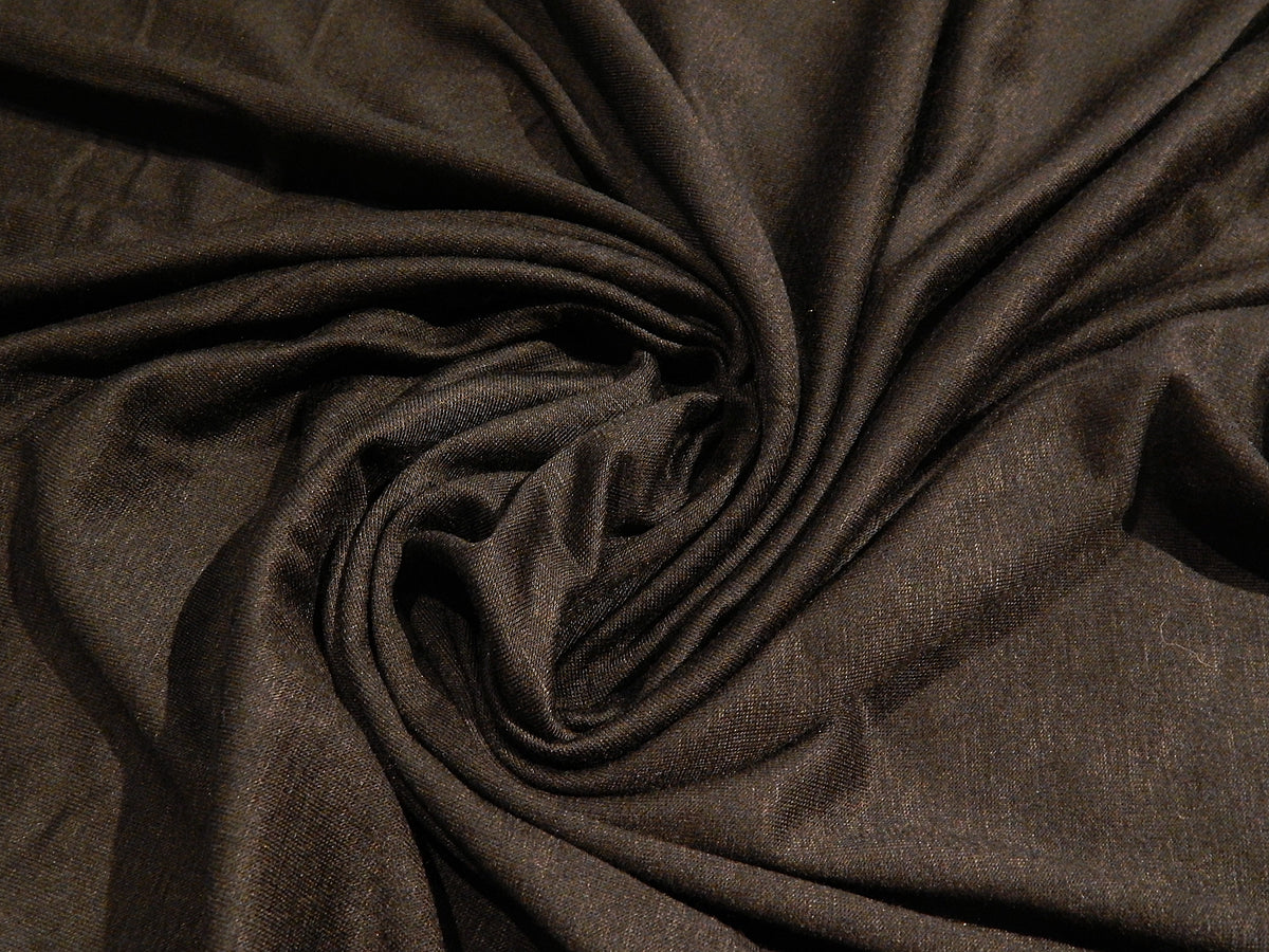 black variegated henley heathered rayon spandex deadstock jersey knit fabric