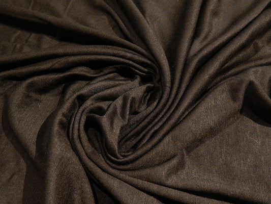 black variegated henley heathered rayon spandex deadstock jersey knit fabric