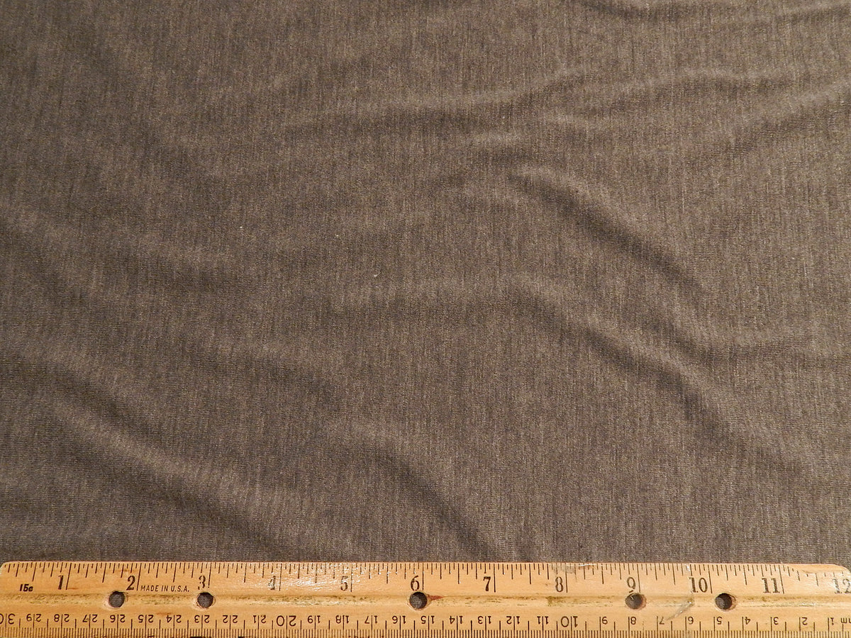 Heathered Dark Grey Rayon Jersey
