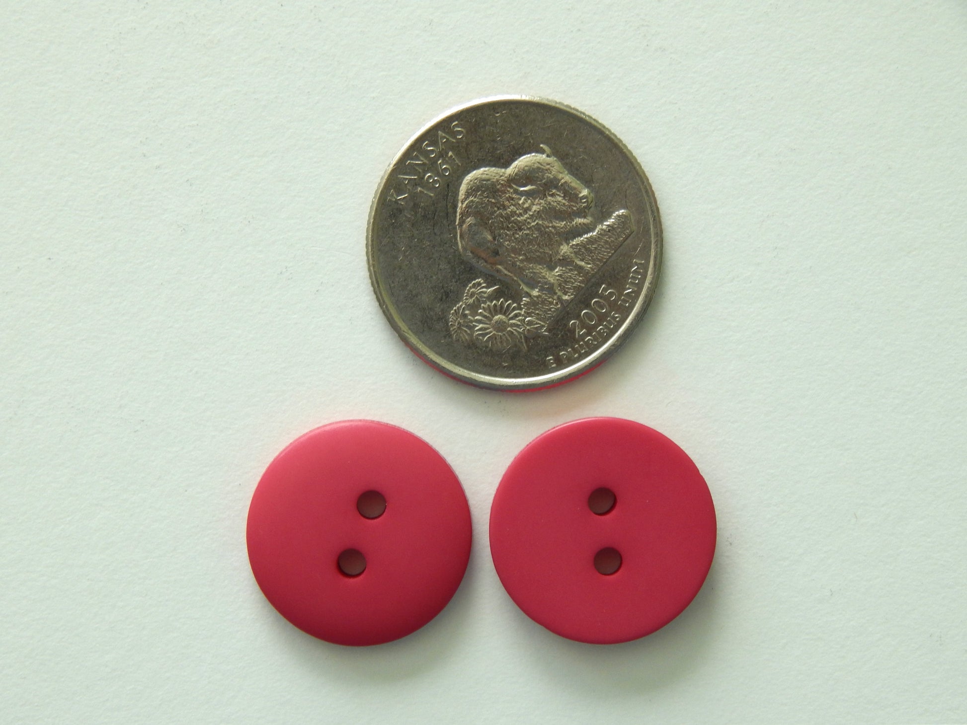 fuchsia polyester buttons