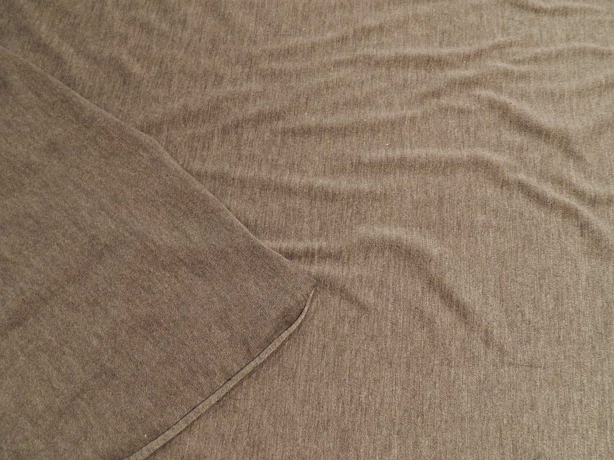 Heathered Dark Grey Rayon Jersey