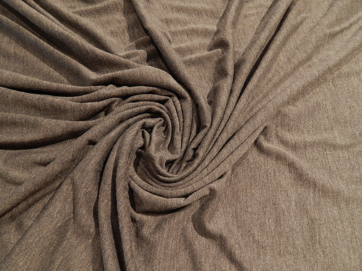 dark grey variegated henely heathered deadstock rayon spandex jersey knit fabric