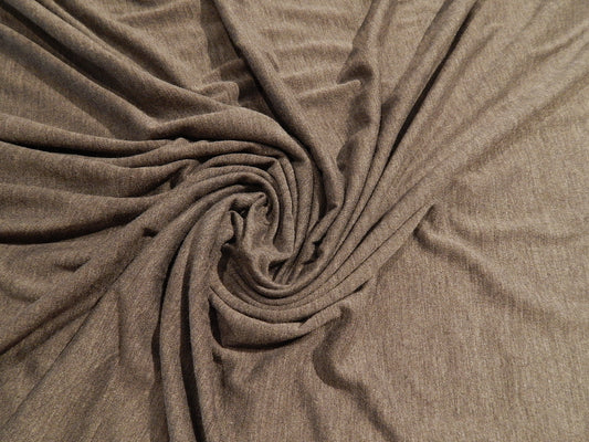 dark grey variegated henely heathered deadstock rayon spandex jersey knit fabric