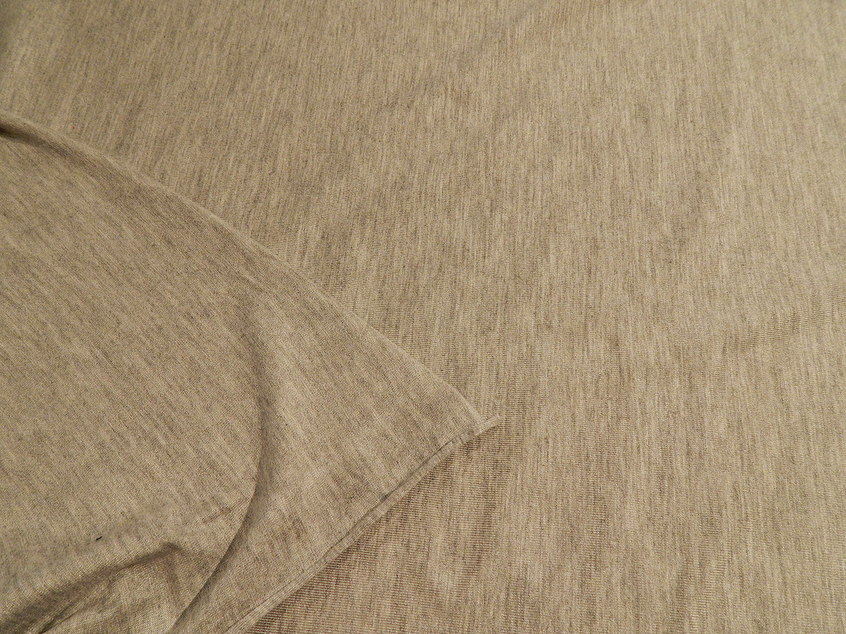 Heathered Light Grey Rayon Jersey