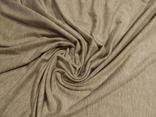 light grey variegated heathered henley deadstock rayon spandex jersey knit fabric
