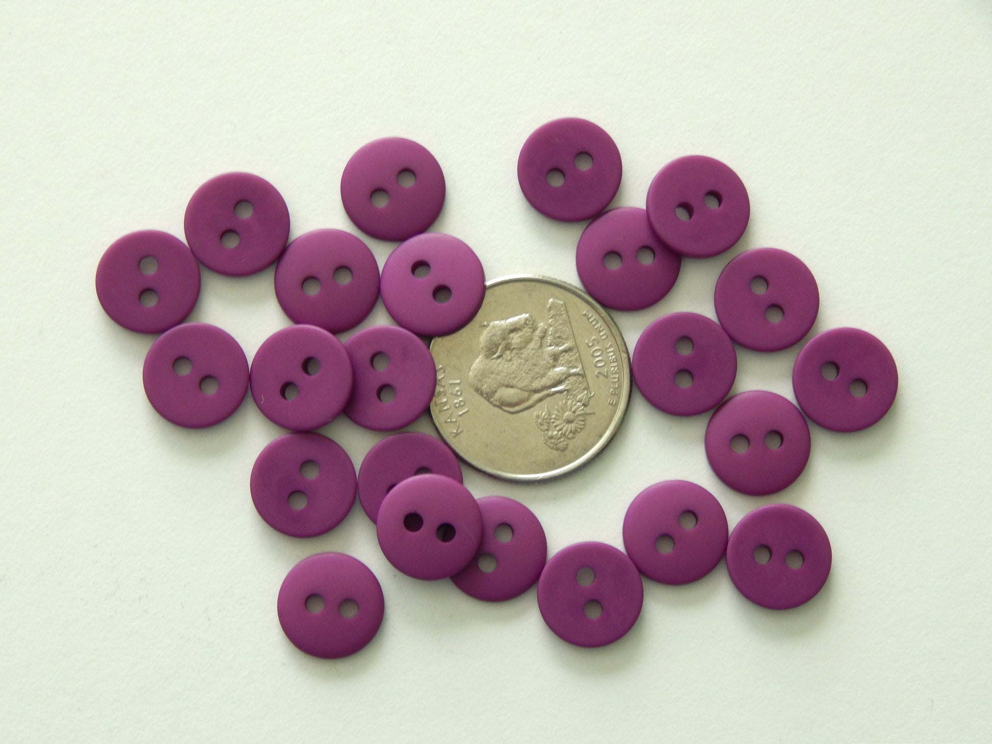 berry purple plastic shirt buttons