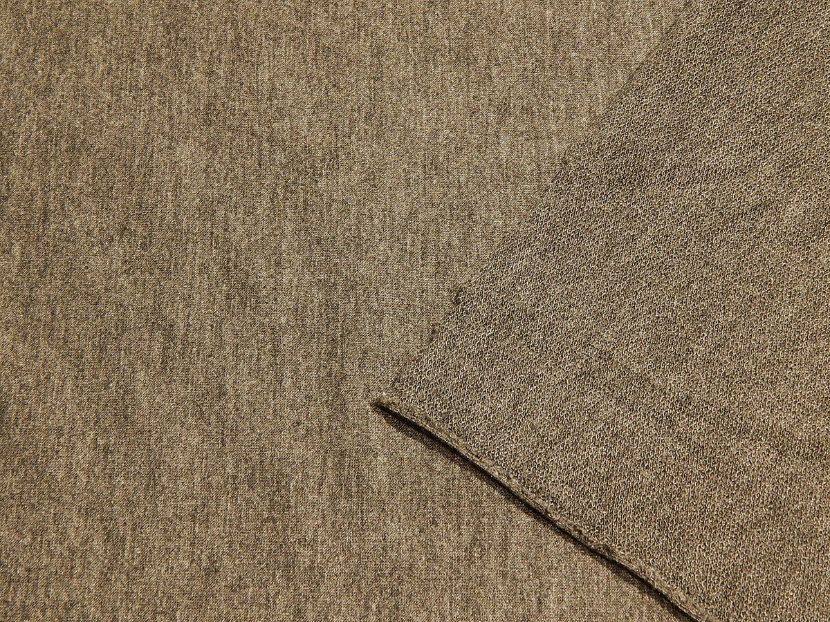 Heathered Dark Grey Rayon French Terry
