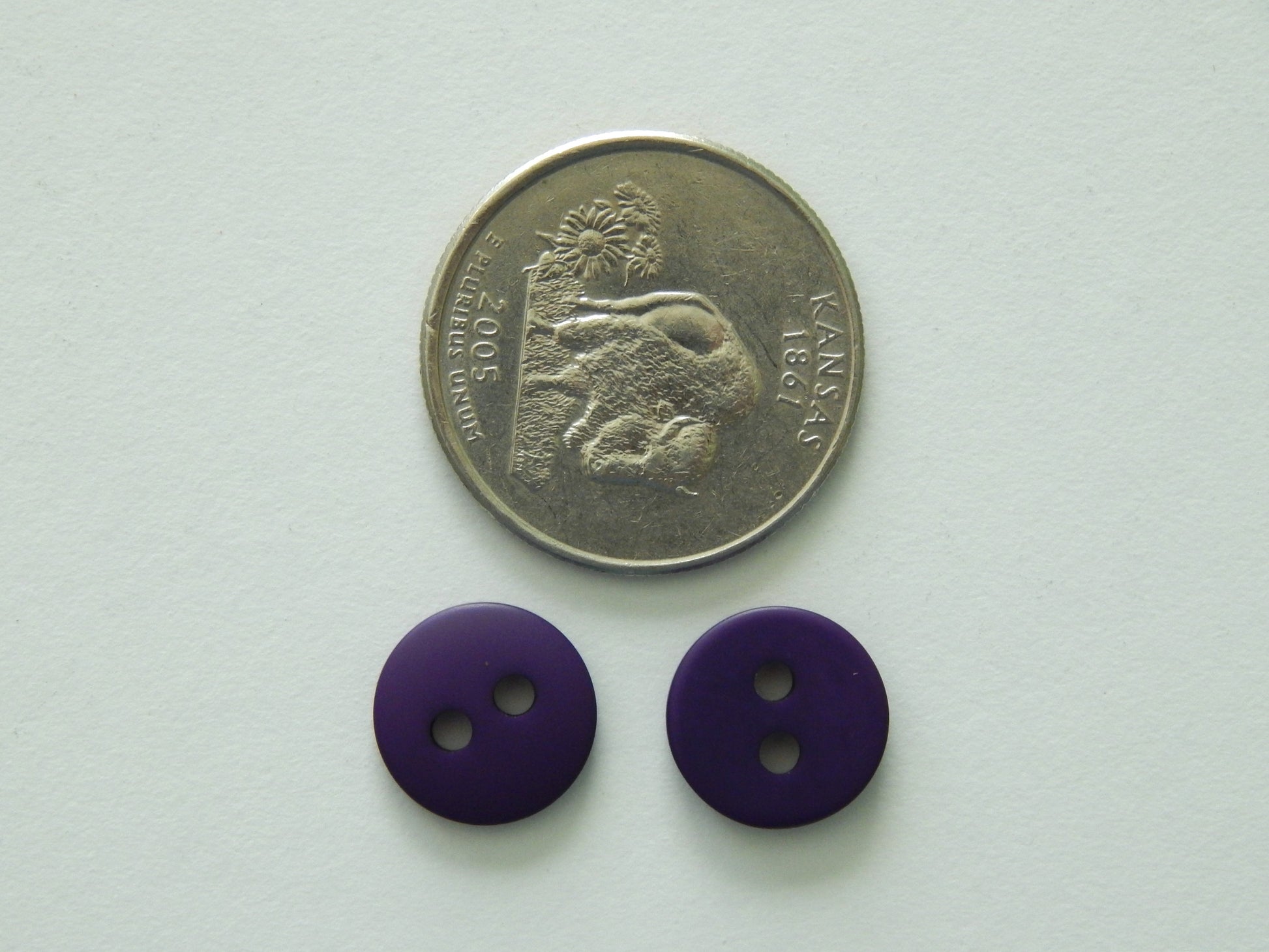 purple craft buttons