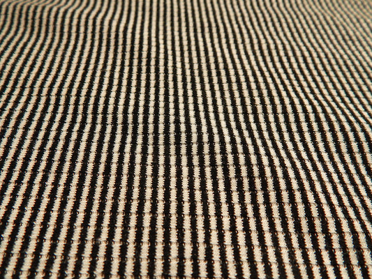 Black and White Mini Stripe Rib Knit