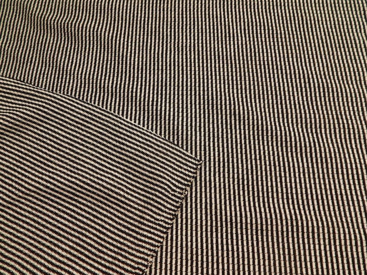 Black and White Mini Stripe Rib Knit