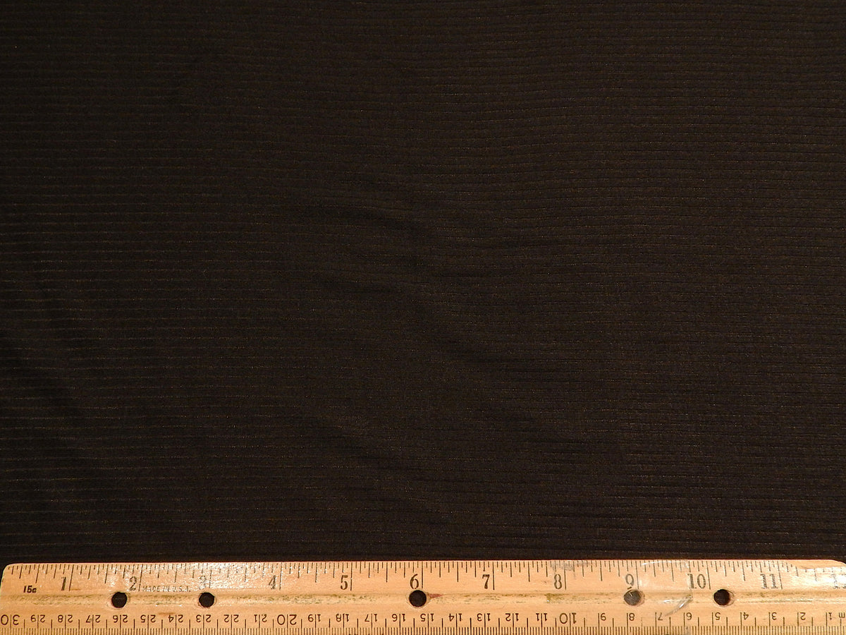 Black Rayon T-Shirt Rib Knit