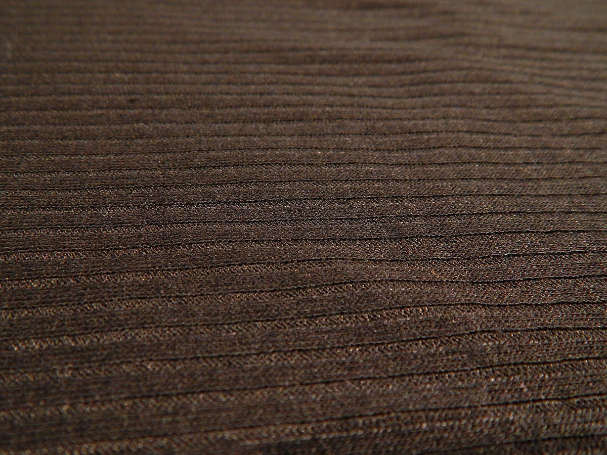 Black Rayon T-Shirt Rib Knit