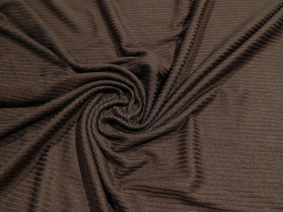 black tshirt rib knit fabric deadstock