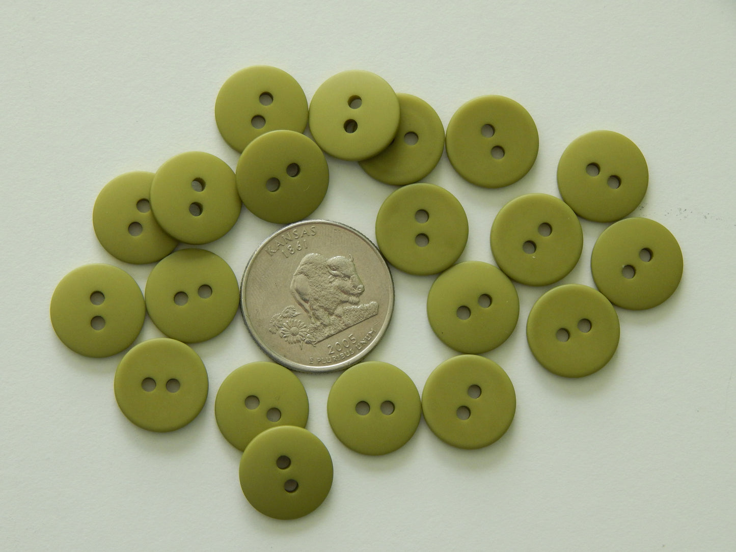 avocado green shirting buttons