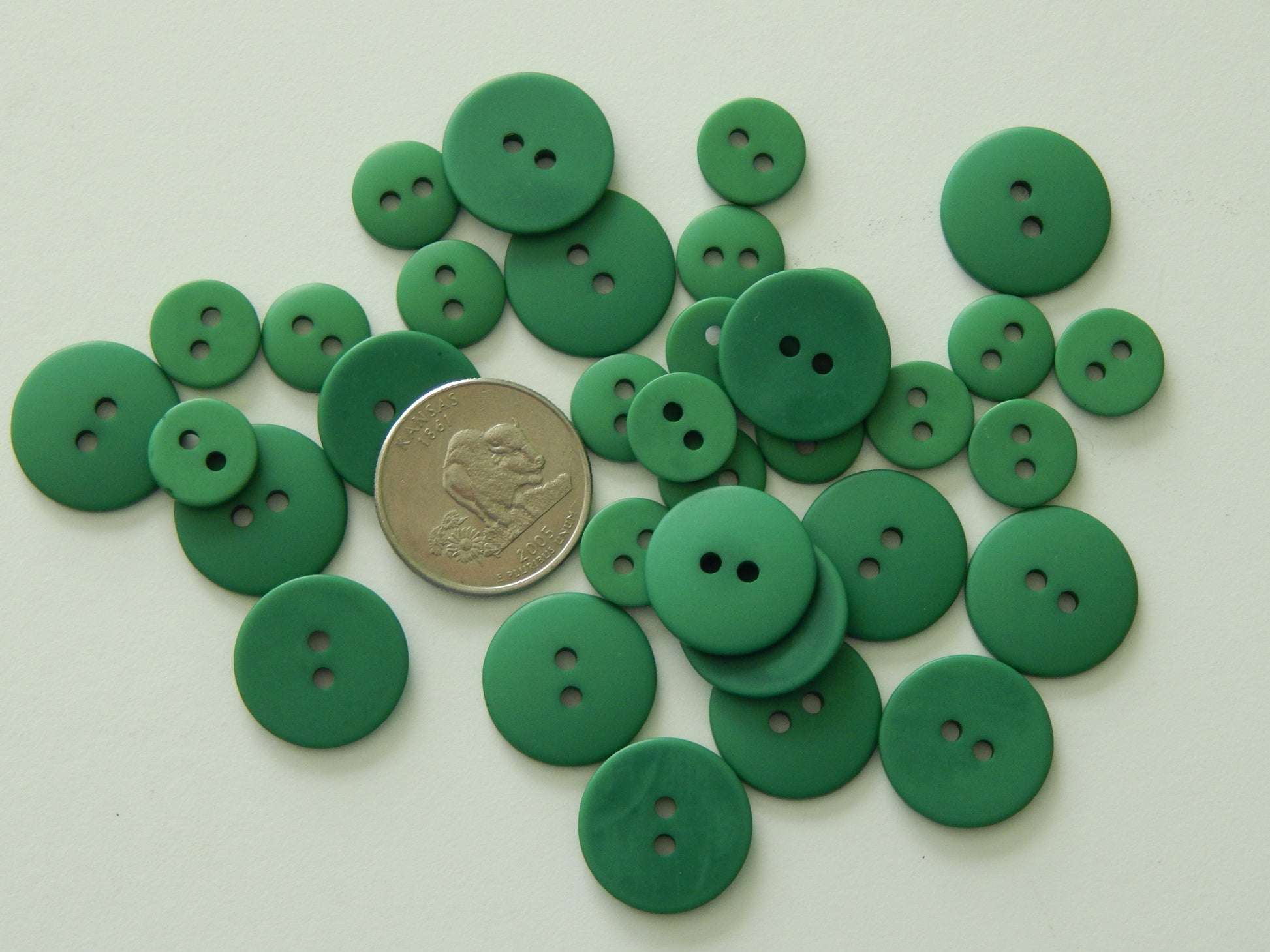 green buttons