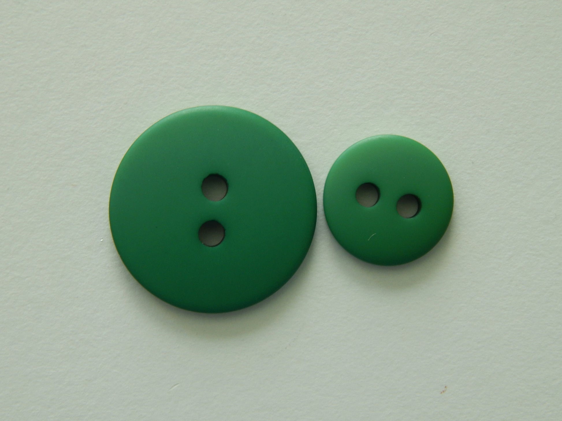 green polyester buttons