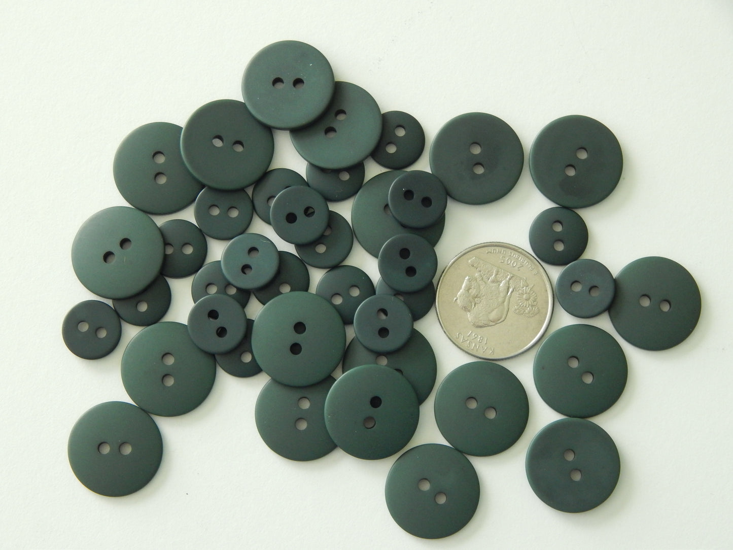 dark green buttons