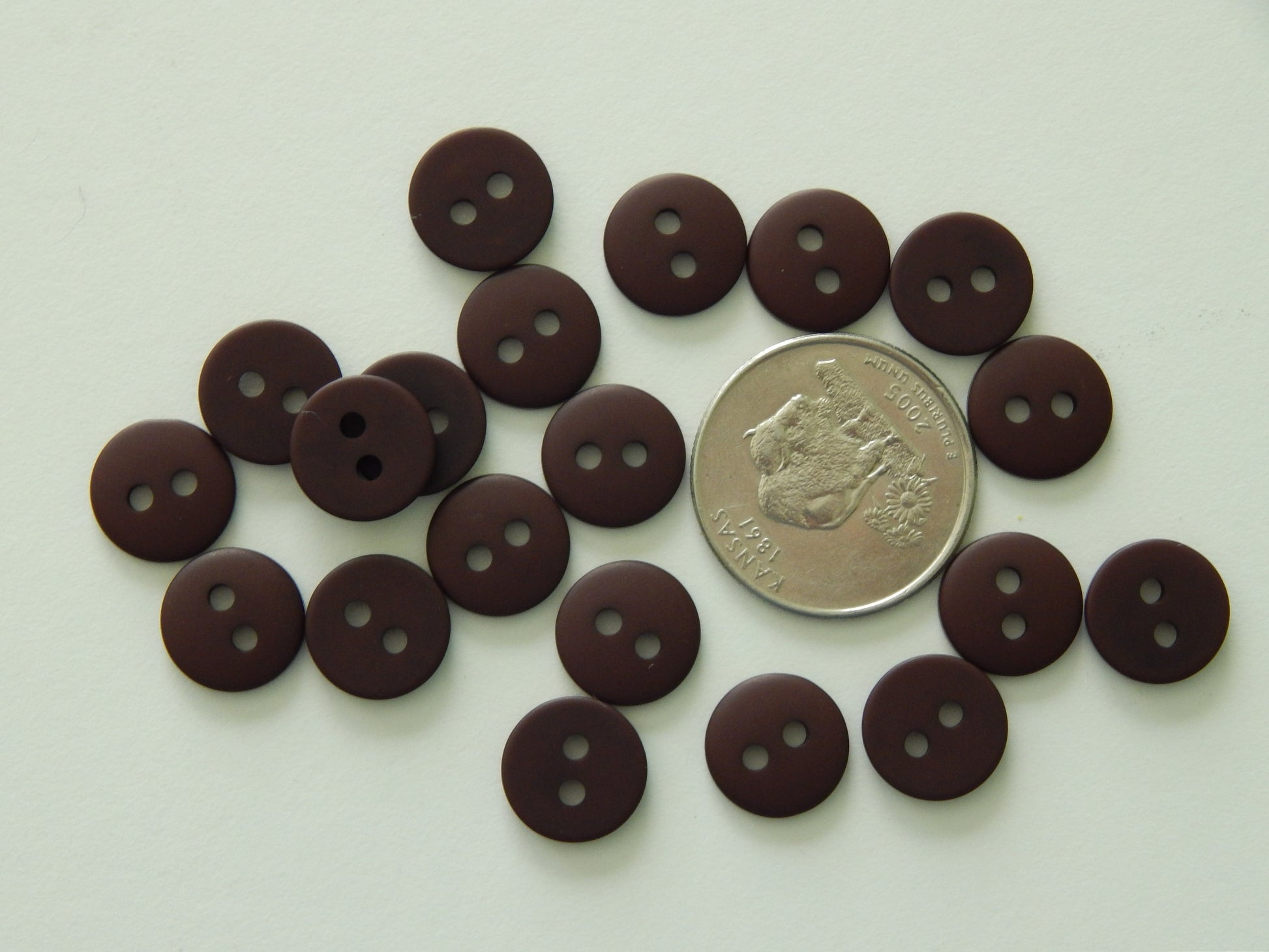 dark chocolate brown cuff buttons