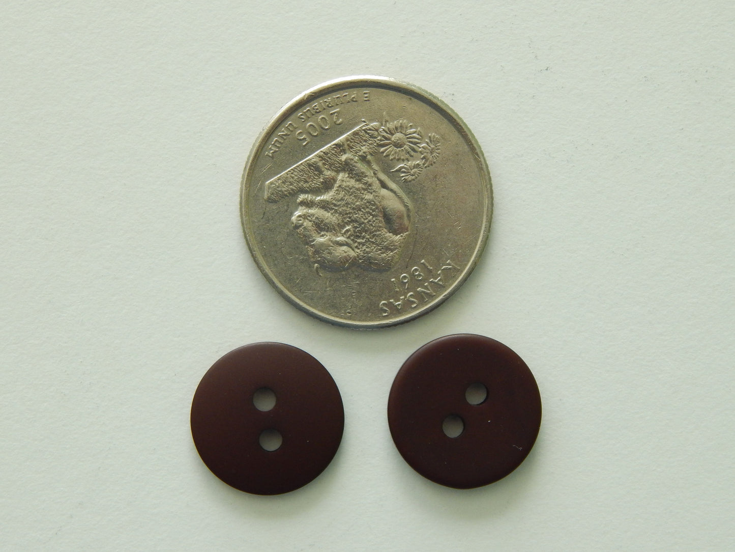 dirt brown polyester coating button