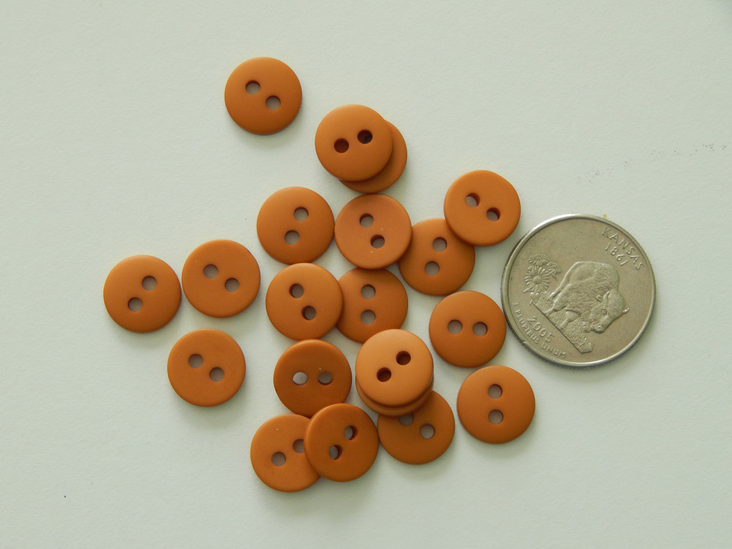 dark caramel plastic buttons