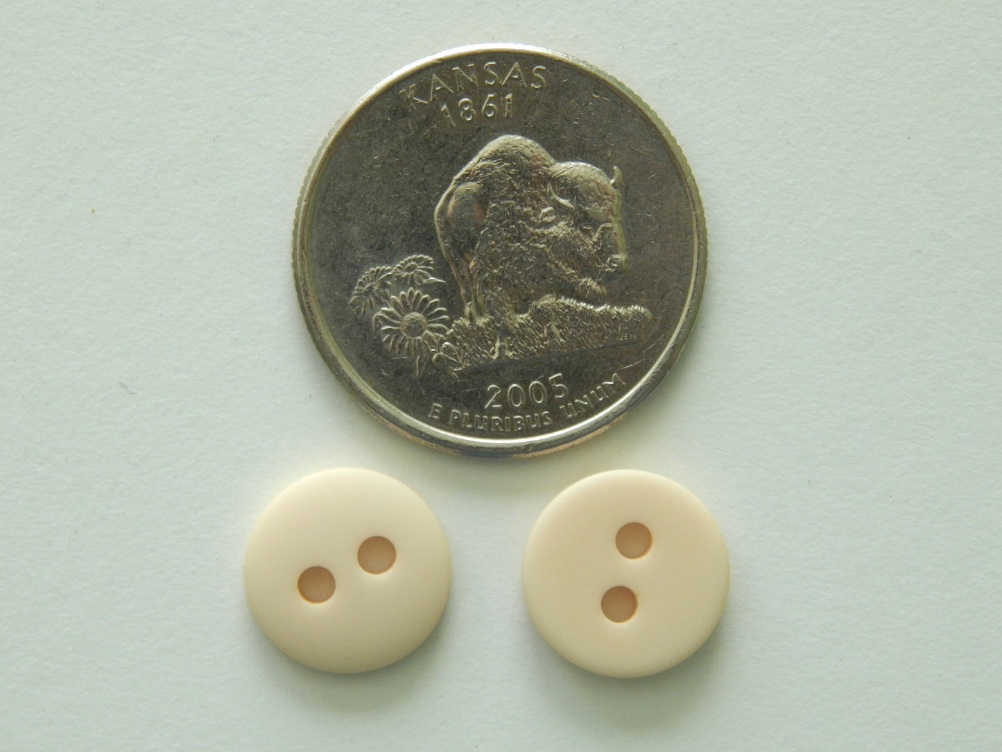 ivory cream polyester shirting buttons