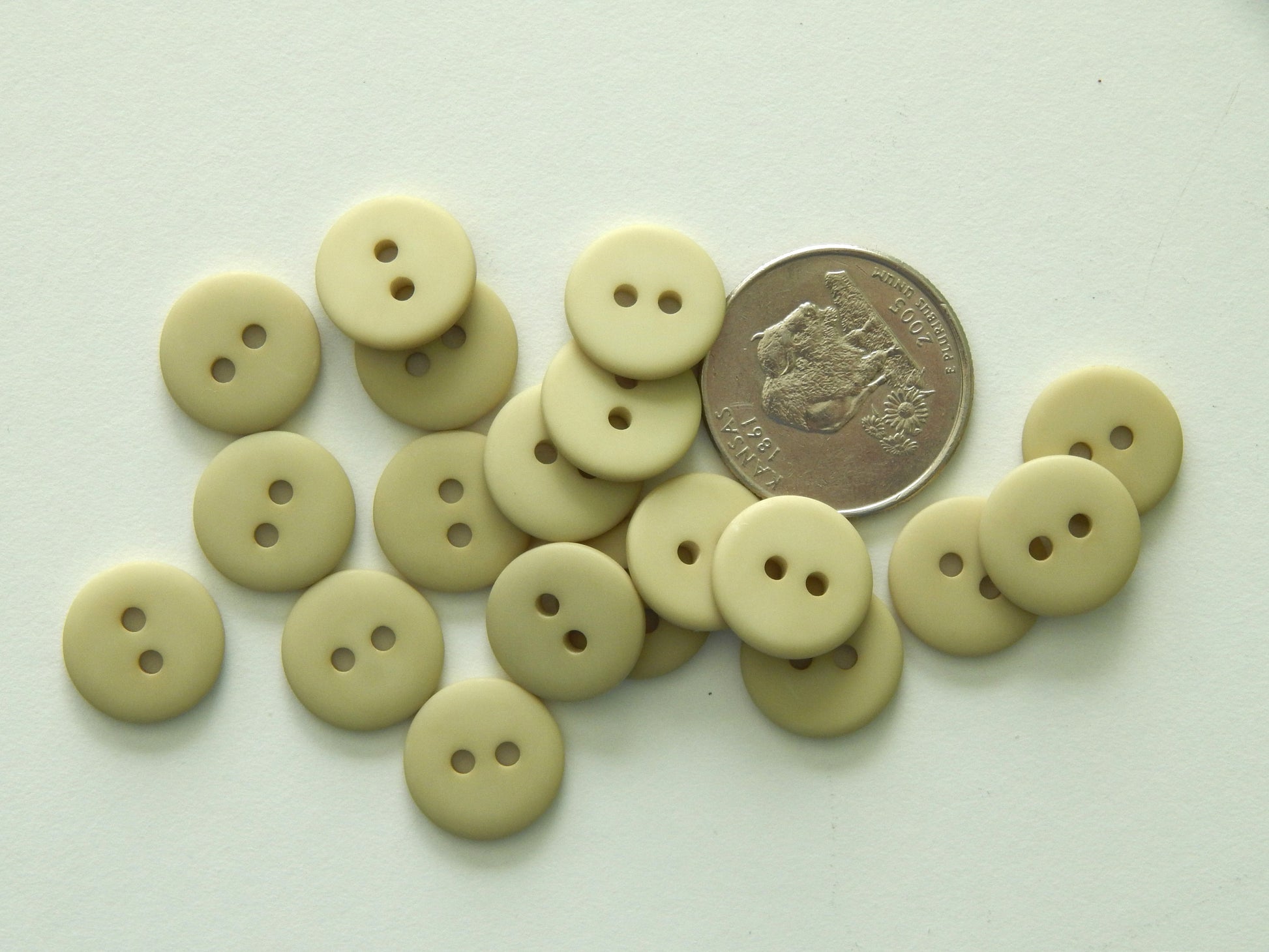 natural plastic buttons